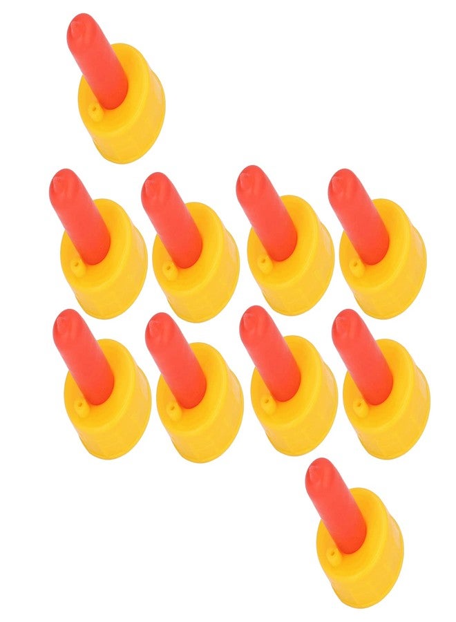 فديت ١٠ حلمات شرب حليب الخراف لإطعام الحيوانات الصغيرة، حلمات رضاعة محمولة للماعز، مناسبة للخراف والكلاب والمهور، مصنوعة من السيليكون والبلاستيك. - Image 1